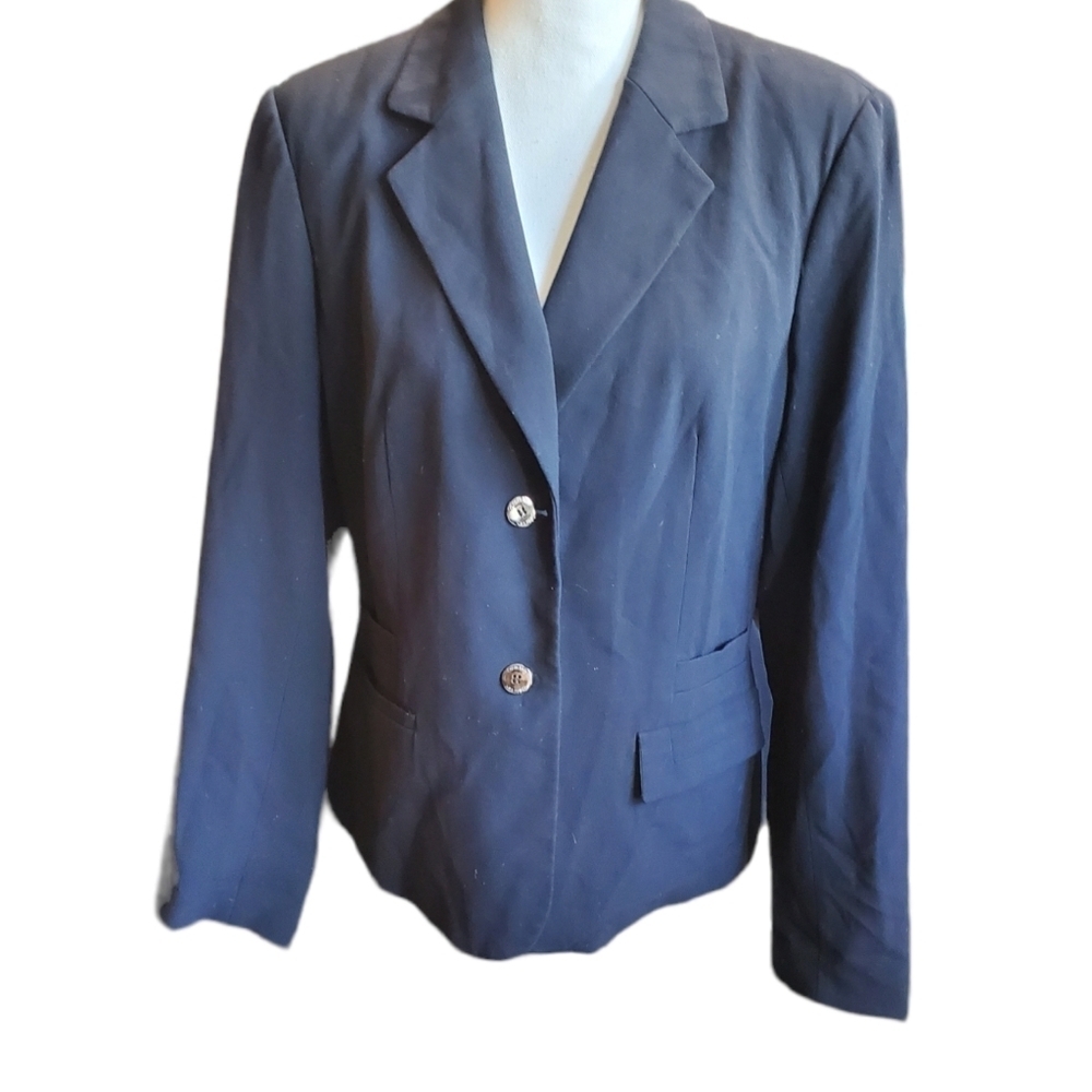 CALVIN KLEIN navy blue blazer 2 button 14